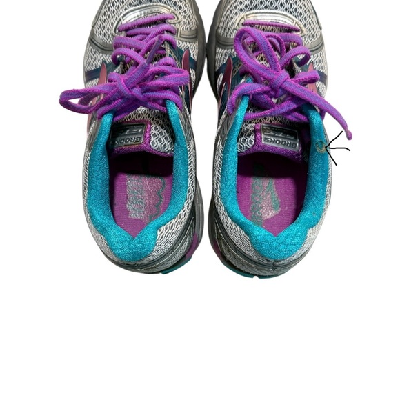 Brooks Women's Athletic Shoes in Gray and Purple with Teal Accents - Picture 9 of 10